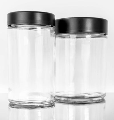 Glass Tall CRC Flint Jar