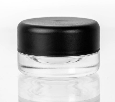 
  
	
    
	
    9ml Glass Clear Concentrate CR Jar with Black CR lid (320pcs)