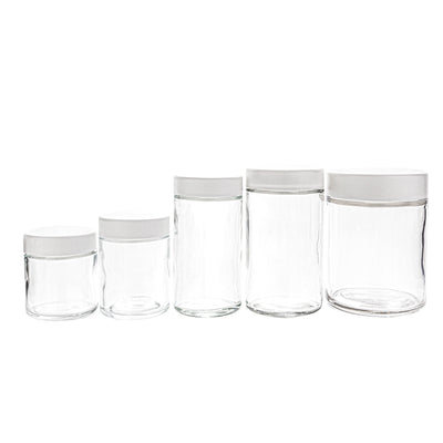 Glass Tall CRC Flint Jar