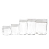 4oz Glass Tall CRC Flint Jar with Black or White Smooth CRC Lids (100 pcs)