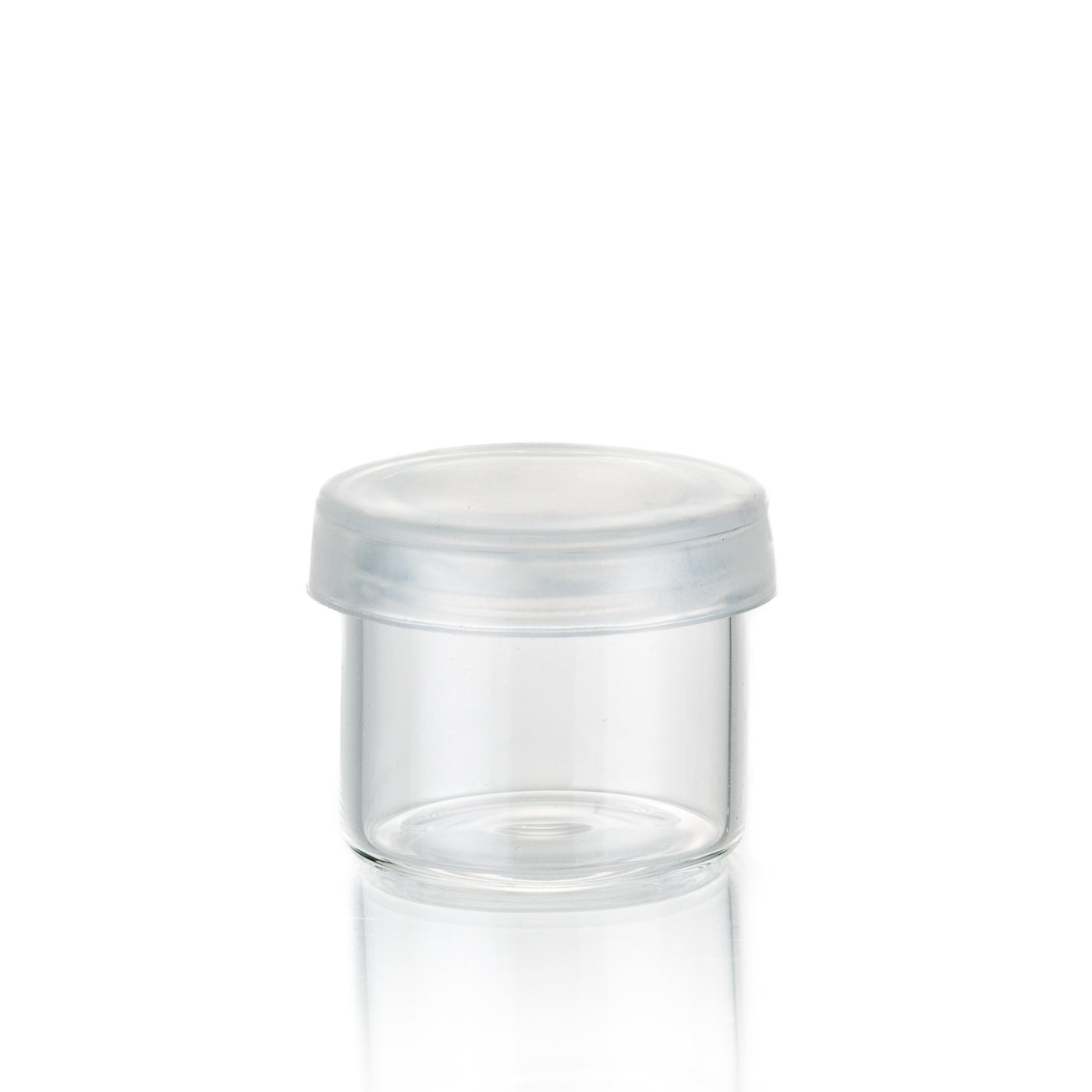 6ml Borosilicate Glass Jar with Clear Plastic Cap (1008 pcs)