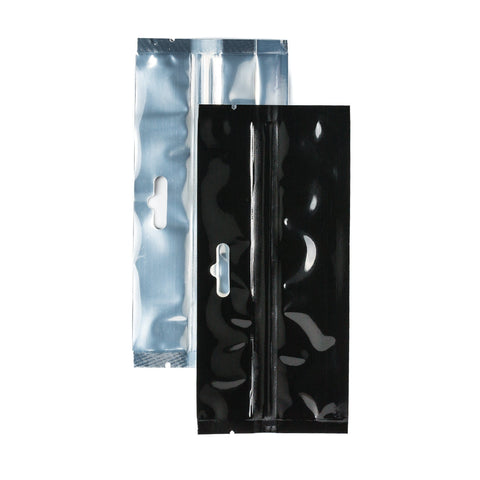 
  
	
    
	
    Mylar Bag Pre-Roll Size  Black/Clear 1000 count Pre-Roll 2.75" x 6" x 1.18"