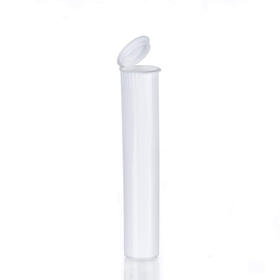 For Food, Spice, Tobacco, CBD use only. NEW! Domestic US-made tubes. CR Tube Plastic CRC 116mm White (1000pcs). Our White Child Resistant Pre-roll tubes are the industry standard in child-resistant cone storage. This container features squeeze style CRC closure. Size: 116mm.